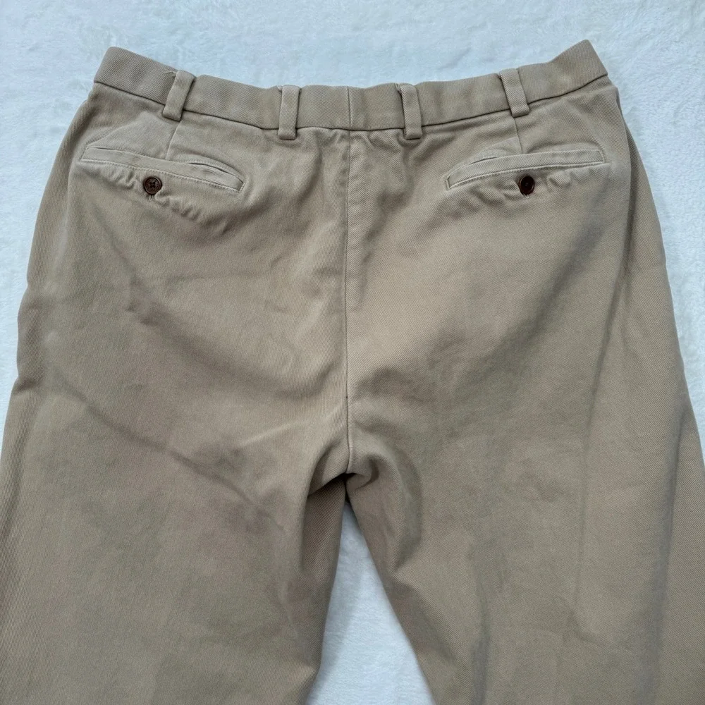 Brooks Brothers Chinos Mens Tan Clark Fit Cotton Stretch Khaki Pants